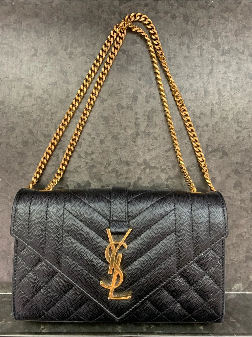 Saint Laurent YSL Envelope Purse Handbag Designer - Picture 11 of 14